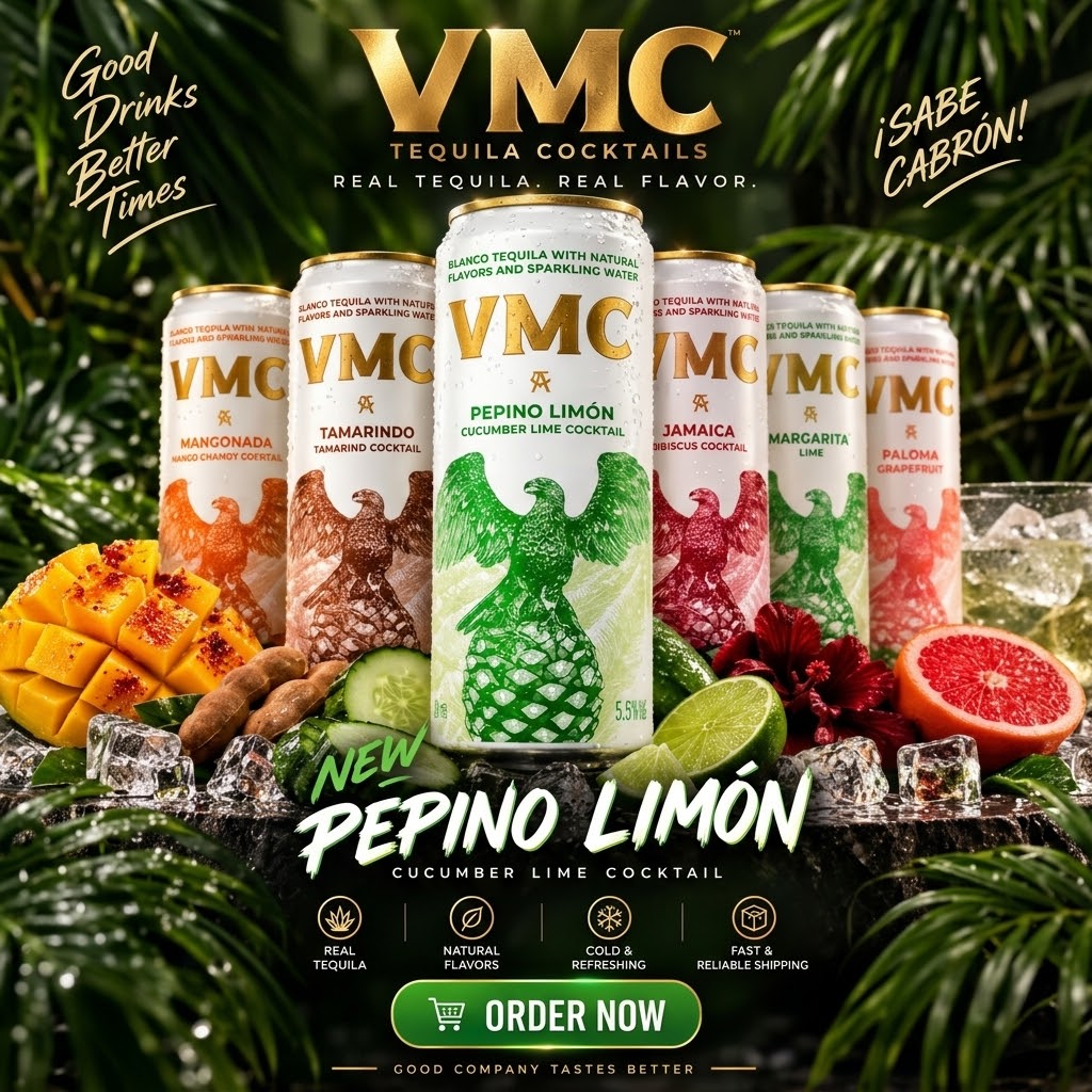 VMC tequila cocktails in six flavors