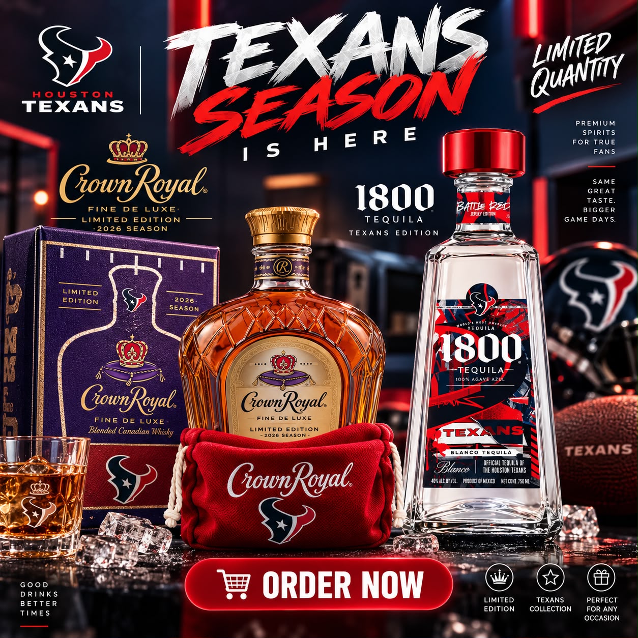 Houston Texans season limited edition bottles