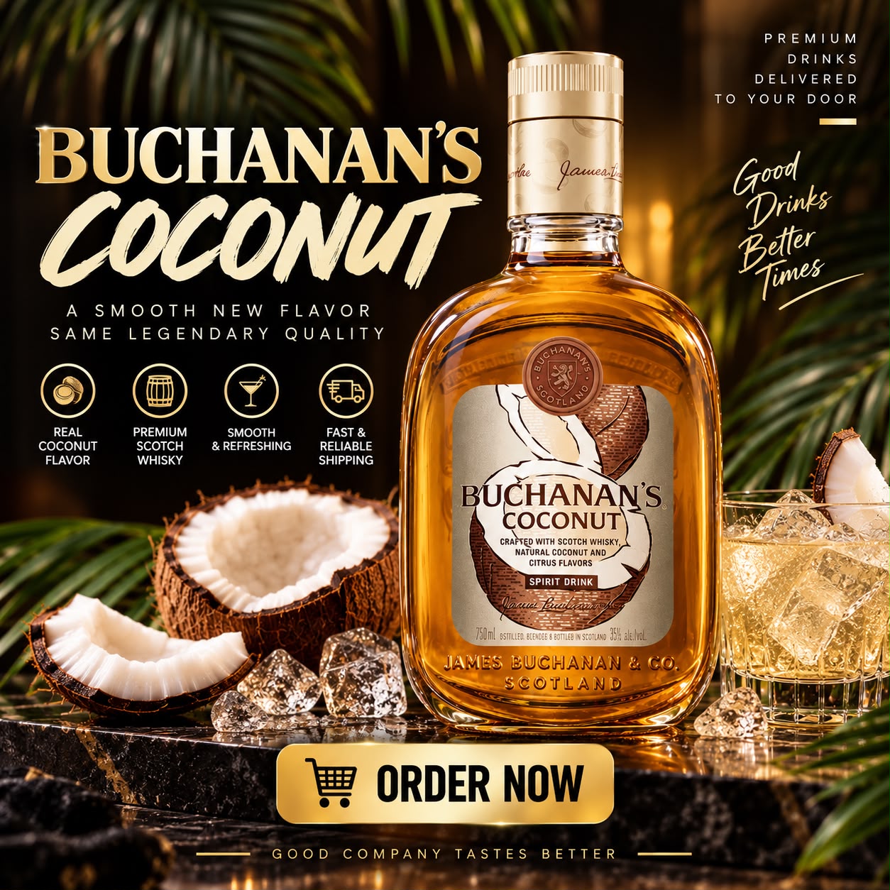 Buchanan's Coconut scotch whisky